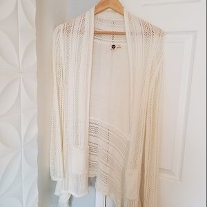 Roxy open cardigan, cream, sz. S